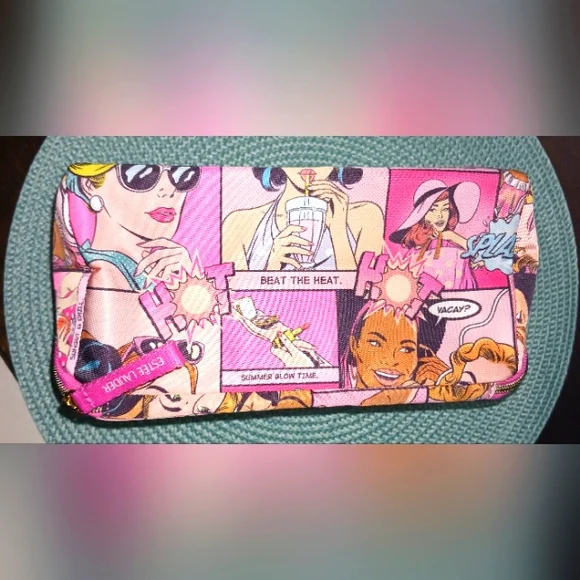 ESTEE LAUDER BEAT THE HEAT PRINT MAKEUP BAG! NIP!💖✨️ - Picture 3 of 10